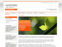 Tablet Screenshot of nucleotides4health.org